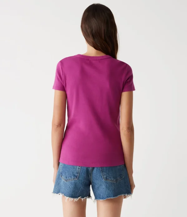 Michael Stars Lexy Tee- T-Shirts | 1x1 Cotton T-Shirts