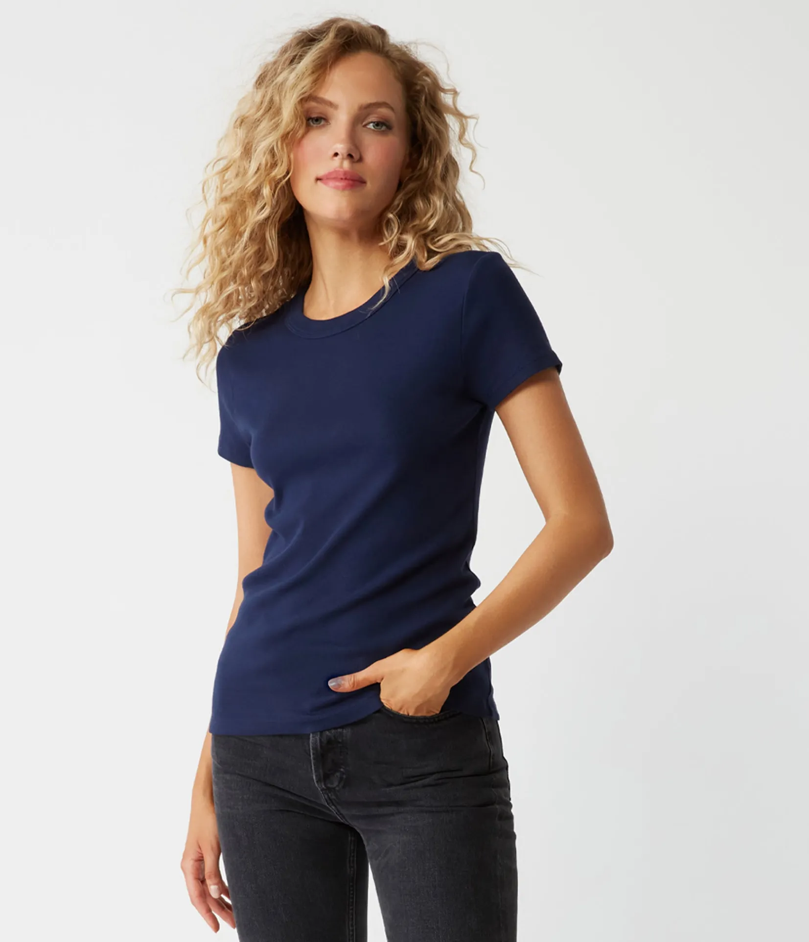 lexy_tee_2.webp Michael Stars Lexy Tee- T-Shirts | 1x1 Cotton T-Shirts