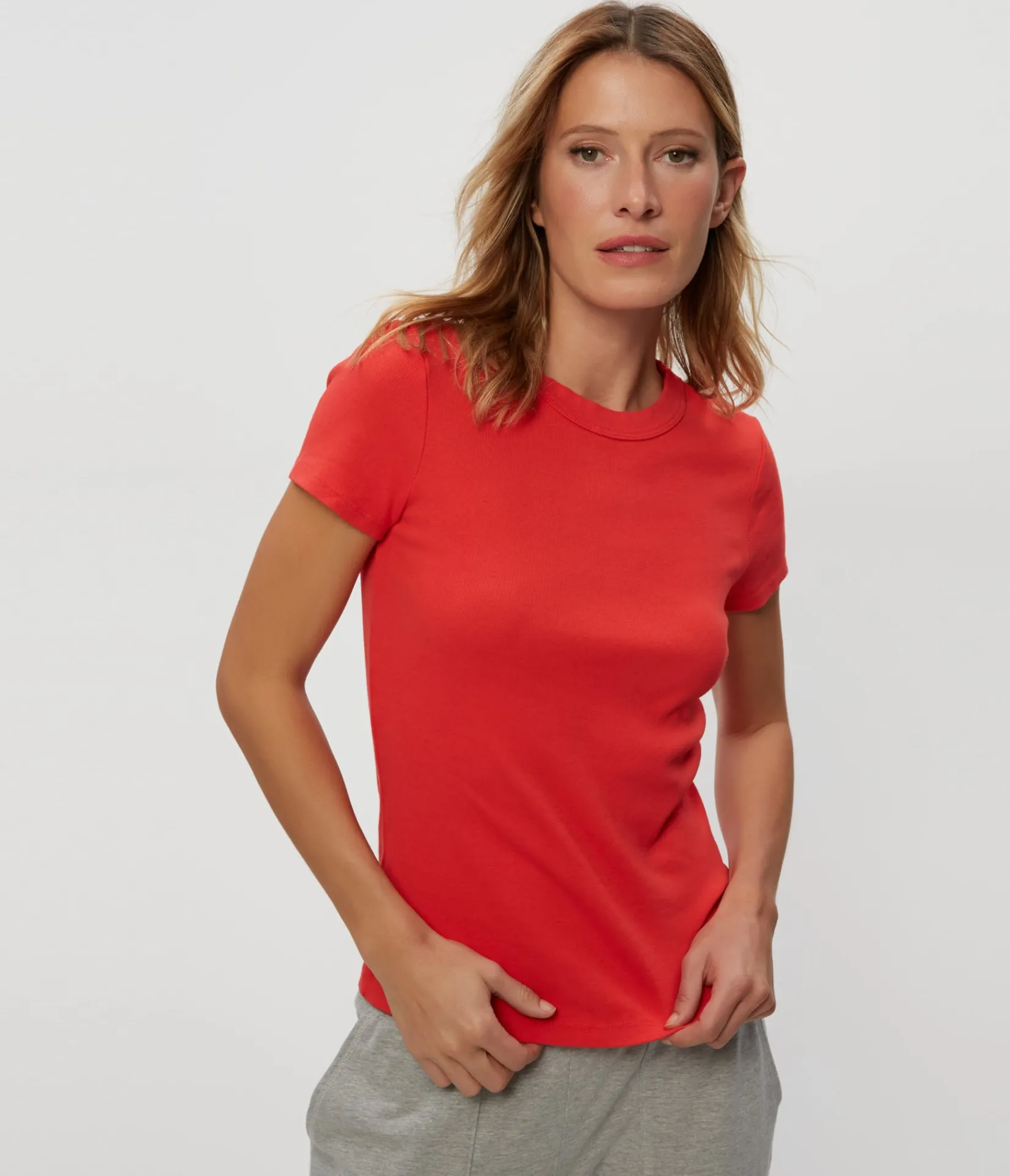 lexy_tee_4.webp Michael Stars Lexy Tee- T-Shirts | 1x1 Cotton T-Shirts