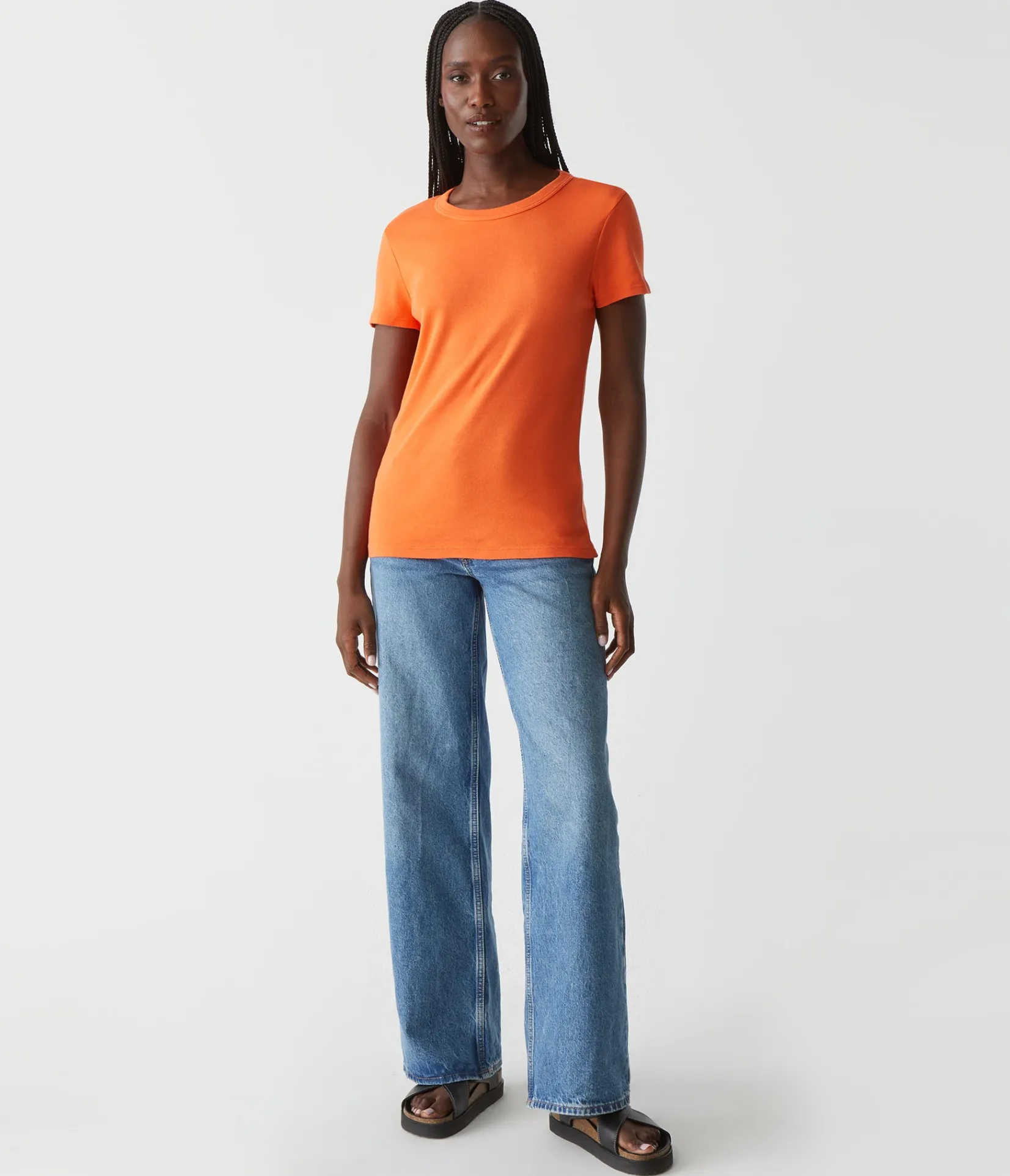 lexy_tee_77.webp Michael Stars Lexy Tee- T-Shirts | 1x1 Cotton T-Shirts
