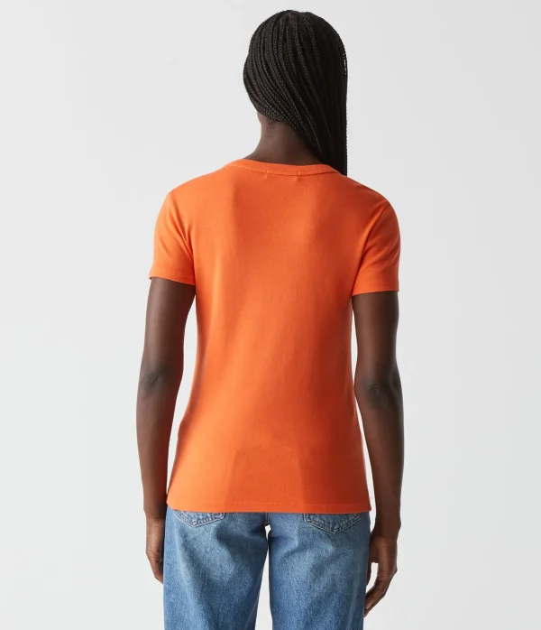 Michael Stars Lexy Tee- T-Shirts | 1x1 Cotton T-Shirts