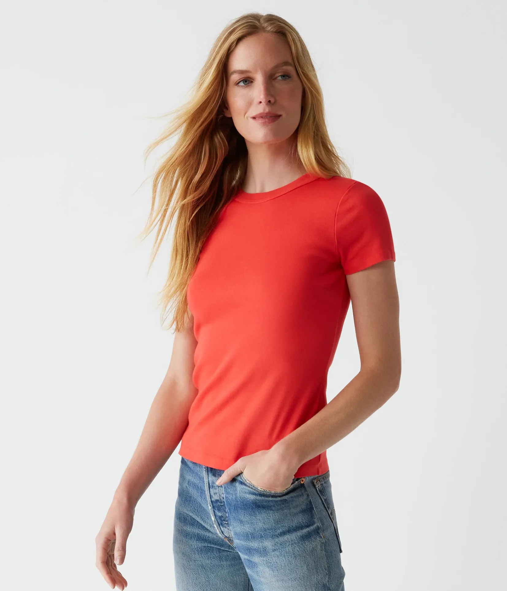 lexy_tee_82.webp Michael Stars Lexy Tee- T-Shirts | 1x1 Cotton T-Shirts
