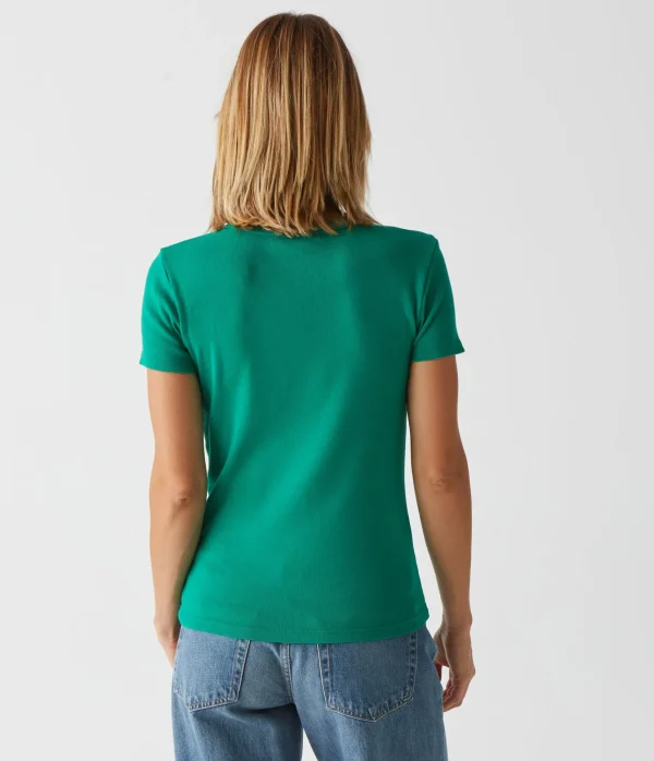 Michael Stars Lexy Tee- T-Shirts | 1x1 Cotton T-Shirts