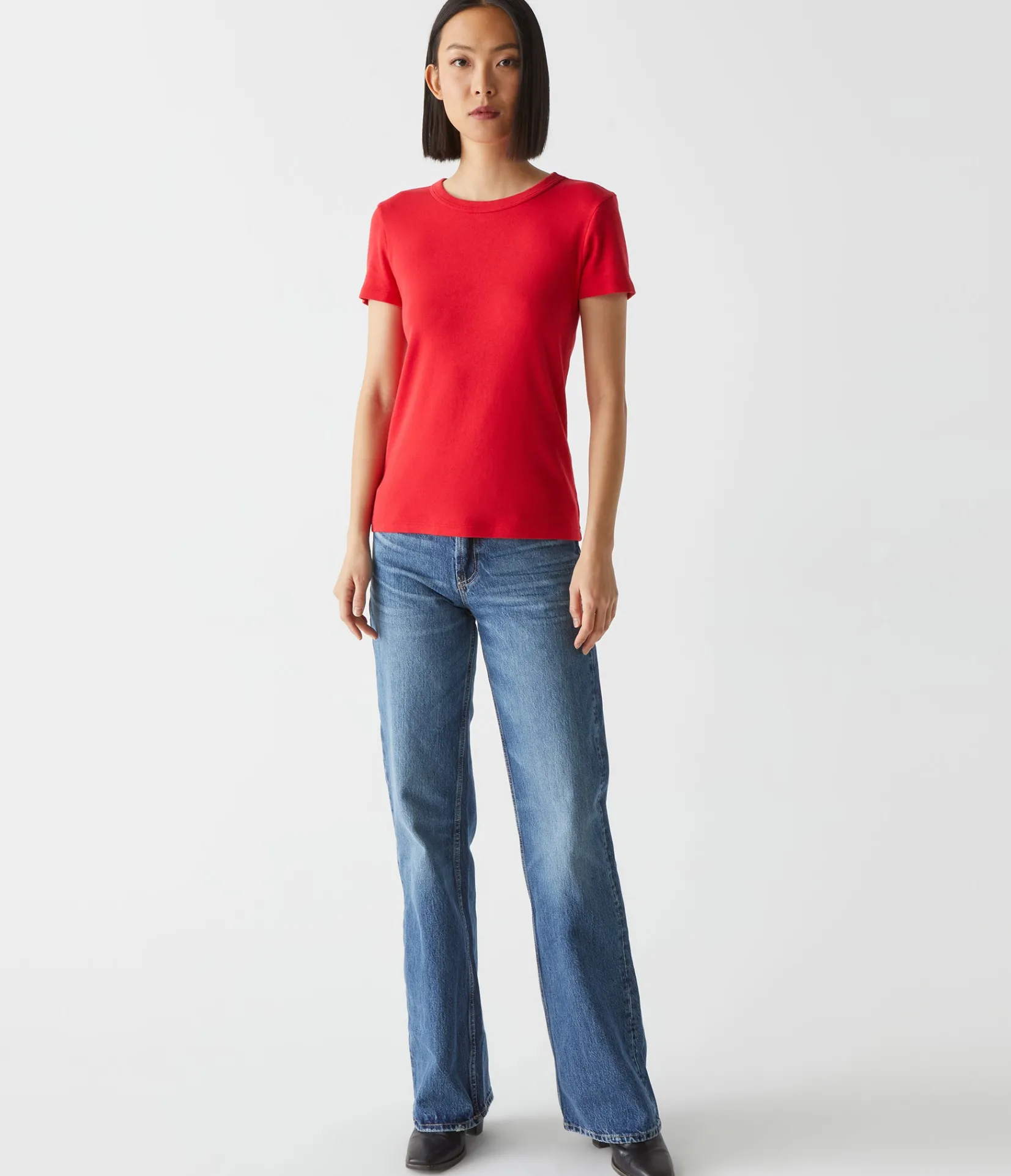lexy_tee_89.webp Michael Stars Lexy Tee- T-Shirts | 1x1 Cotton T-Shirts
