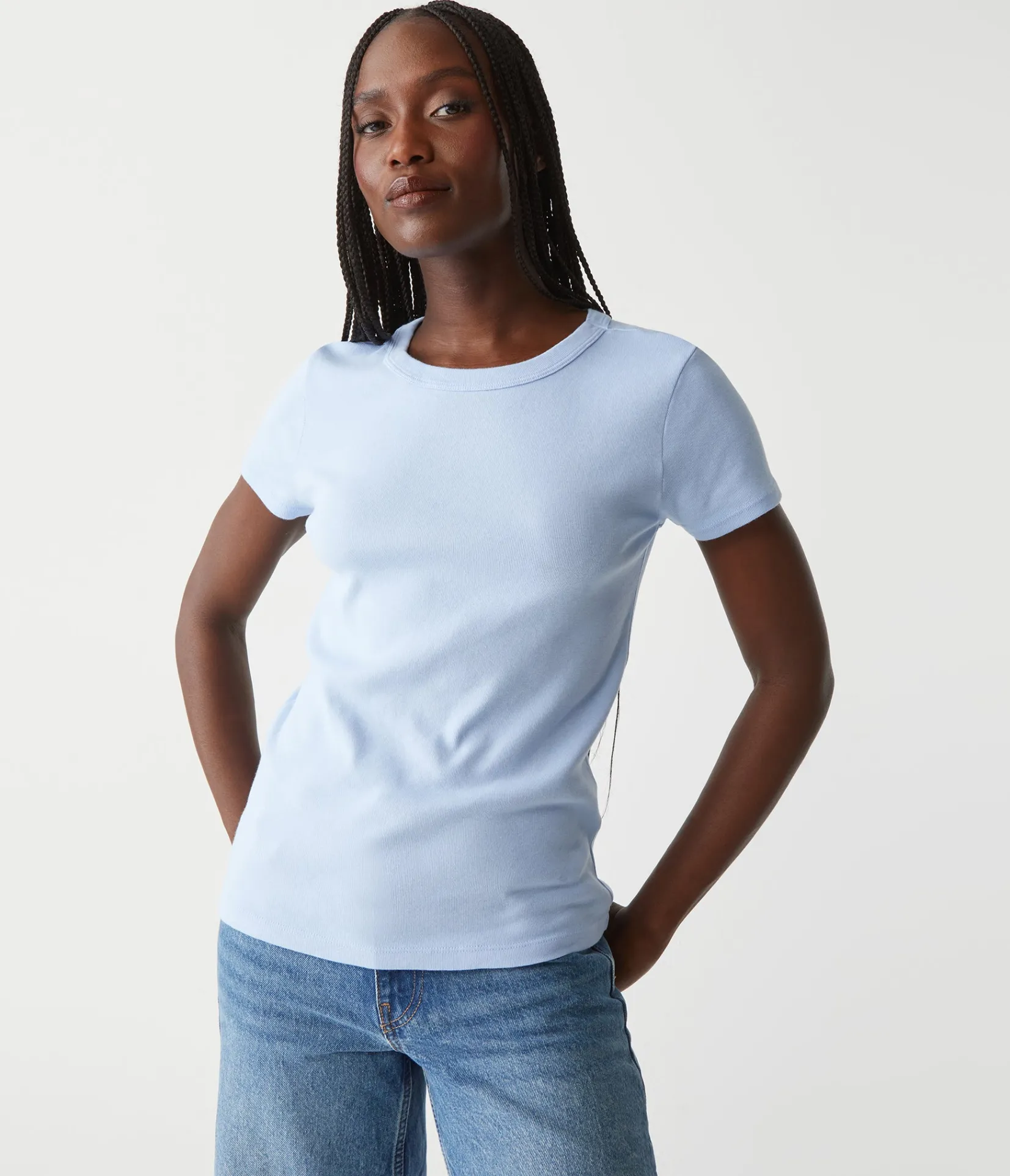 lexy_tee_92.webp Michael Stars Lexy Tee- T-Shirts | 1x1 Cotton T-Shirts