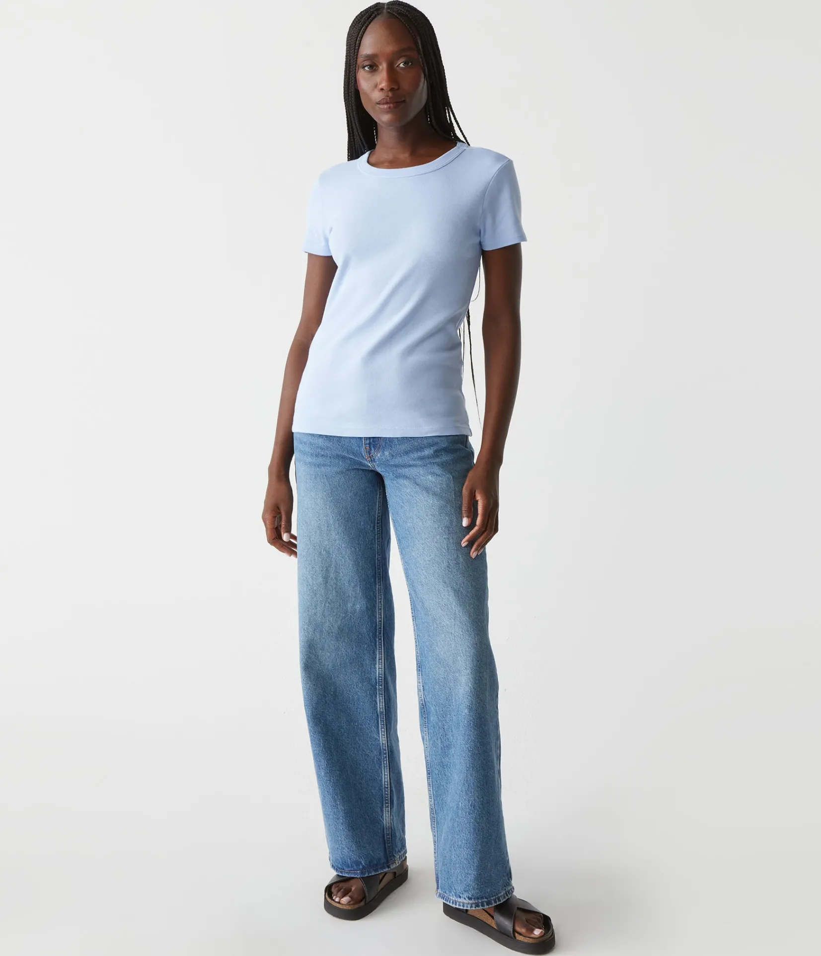 lexy_tee_93.webp Michael Stars Lexy Tee- T-Shirts | 1x1 Cotton T-Shirts