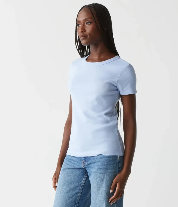 Michael Stars Lexy Tee- T-Shirts | 1x1 Cotton T-Shirts