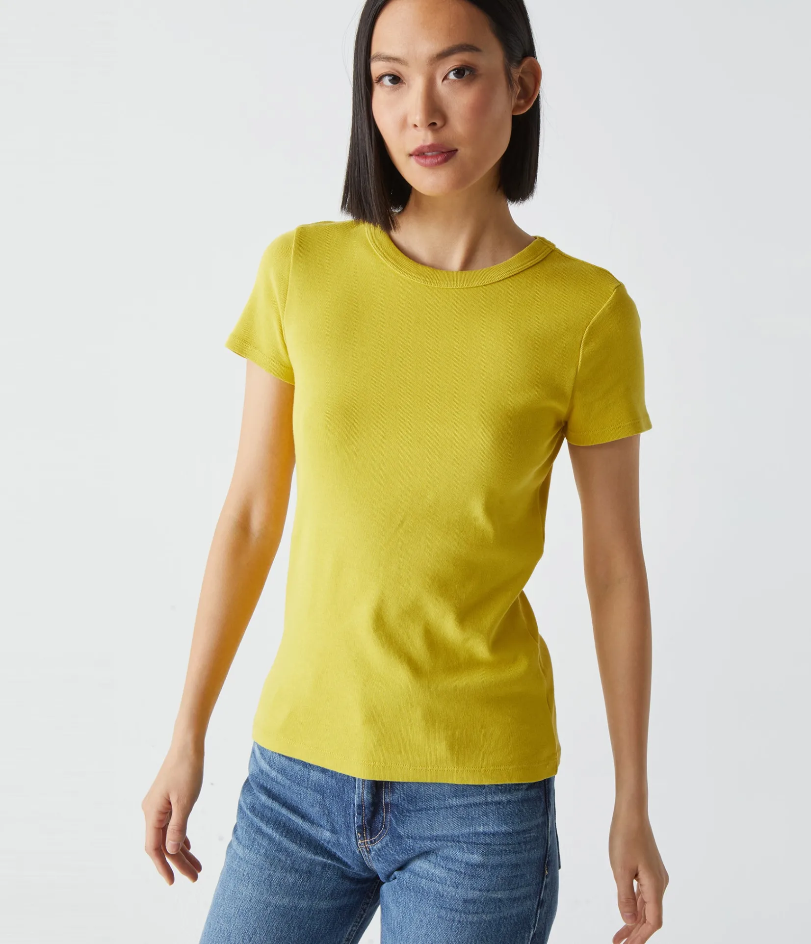 lexy_tee_96.webp Michael Stars Lexy Tee- T-Shirts | 1x1 Cotton T-Shirts