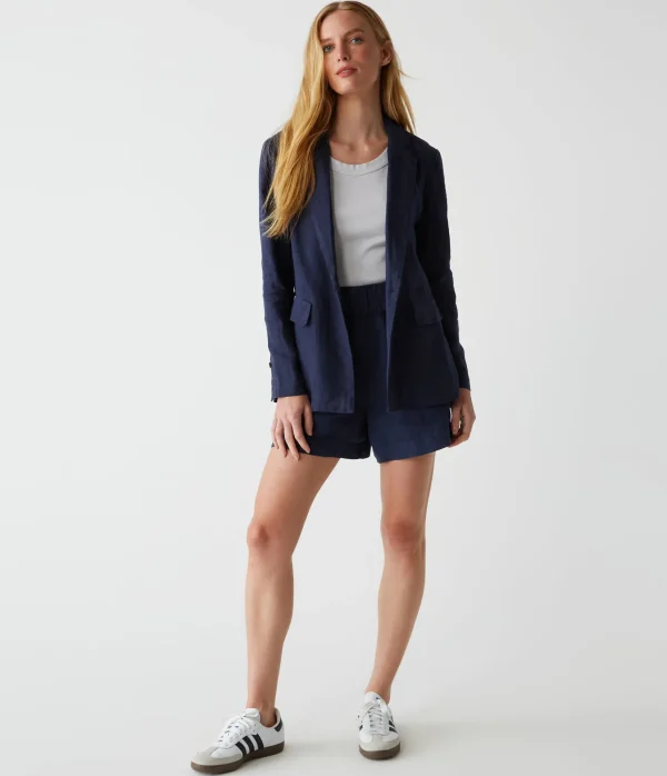 Michael Stars Lottie Linen Blazer- Blazers, Jackets & Outerwear