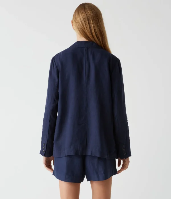 Michael Stars Lottie Linen Blazer- Blazers, Jackets & Outerwear