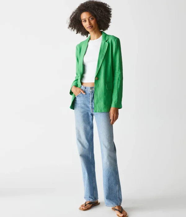 Michael Stars Lottie Linen Blazer- Blazers, Jackets & Outerwear