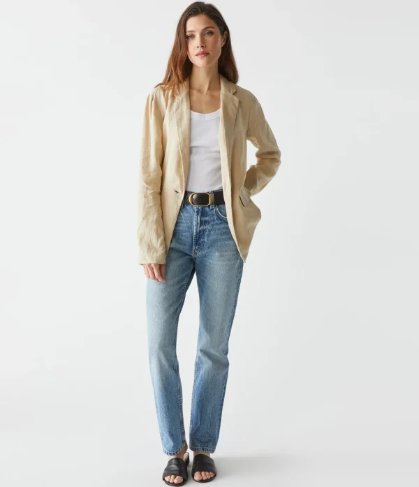 Michael Stars Lottie Linen Blazer- Blazers, Jackets & Outerwear