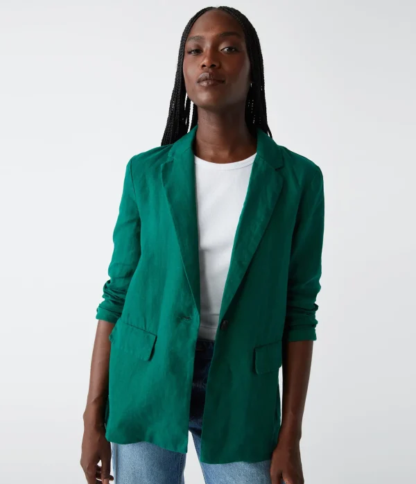 Michael Stars Lottie Linen Blazer- Blazers, Jackets & Outerwear