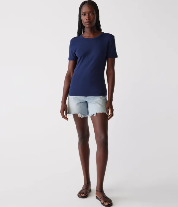 Michael Stars Mady Supima Tee- T-Shirts | Supima Cotton T-Shirts
