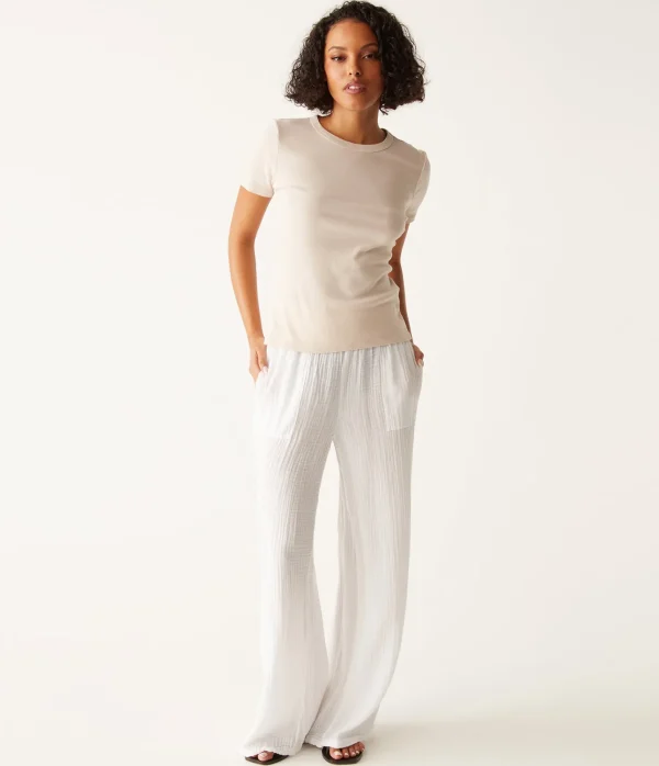 Michael Stars Mady Supima Tee- T-Shirts | Supima Cotton T-Shirts