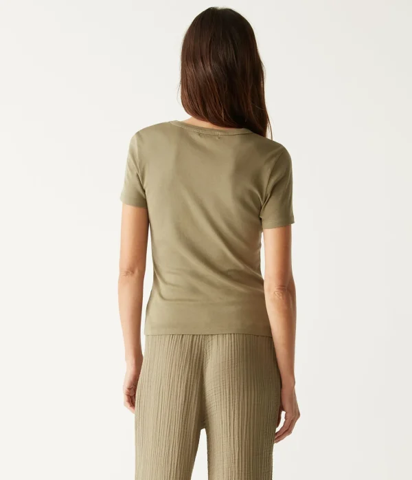 Michael Stars Mady Supima Tee- T-Shirts | Supima Cotton T-Shirts