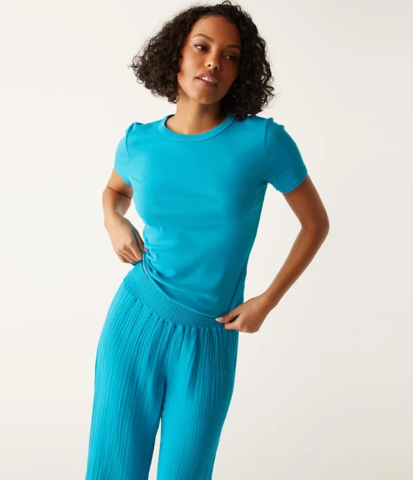 Michael Stars Mady Supima Tee- T-Shirts | Supima Cotton T-Shirts