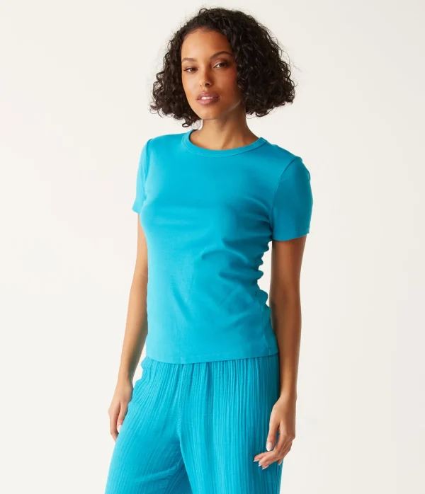 Michael Stars Mady Supima Tee- T-Shirts | Supima Cotton T-Shirts
