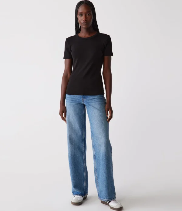 Michael Stars Mady Supima Tee- T-Shirts | Supima Cotton T-Shirts