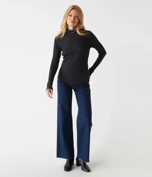 Michael Stars Mara Thermal Turtleneck- T-Shirts | Loungewear