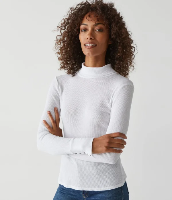 Michael Stars Mara Thermal Turtleneck- T-Shirts | Loungewear