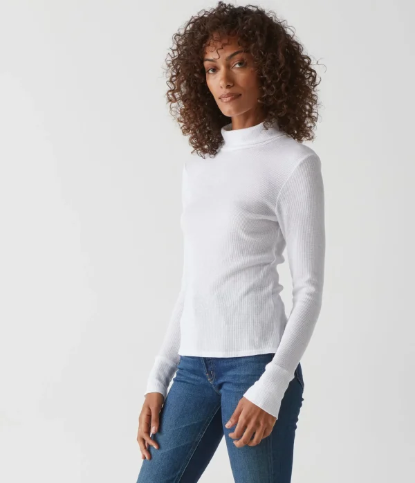 Michael Stars Mara Thermal Turtleneck- T-Shirts | Loungewear