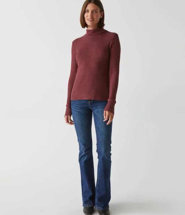Michael Stars Mara Thermal Turtleneck- T-Shirts | Loungewear