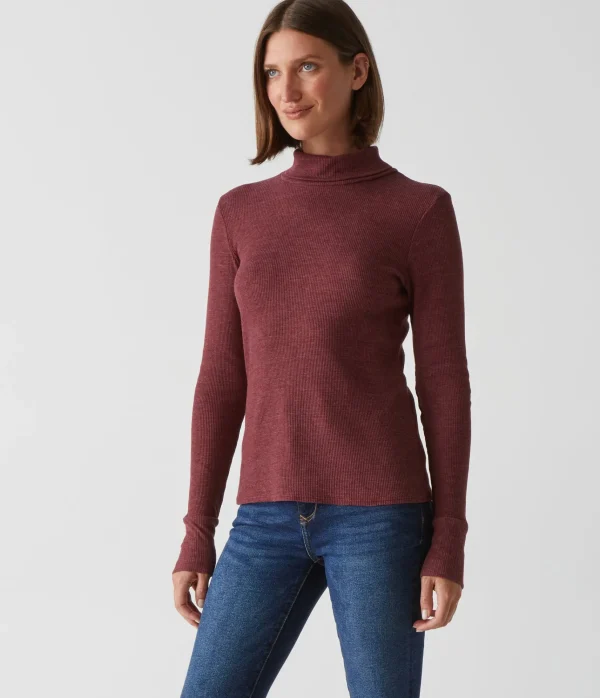 Michael Stars Mara Thermal Turtleneck- T-Shirts | Loungewear
