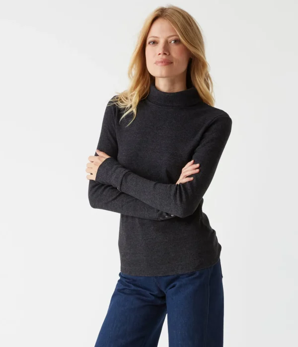 Michael Stars Mara Thermal Turtleneck- T-Shirts | Loungewear