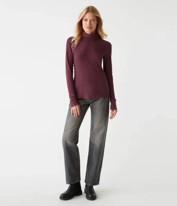 Michael Stars Mara Thermal Turtleneck- T-Shirts | Loungewear