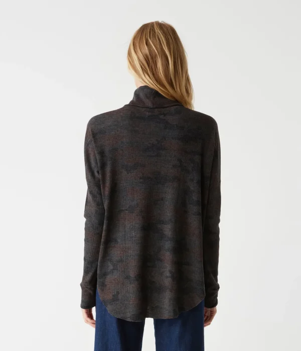 Michael Stars Marcy Camo Tunic- T-Shirts | Loungewear