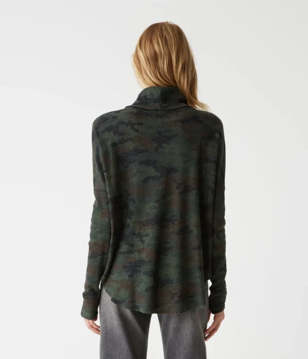 Michael Stars Marcy Camo Tunic- T-Shirts | Loungewear