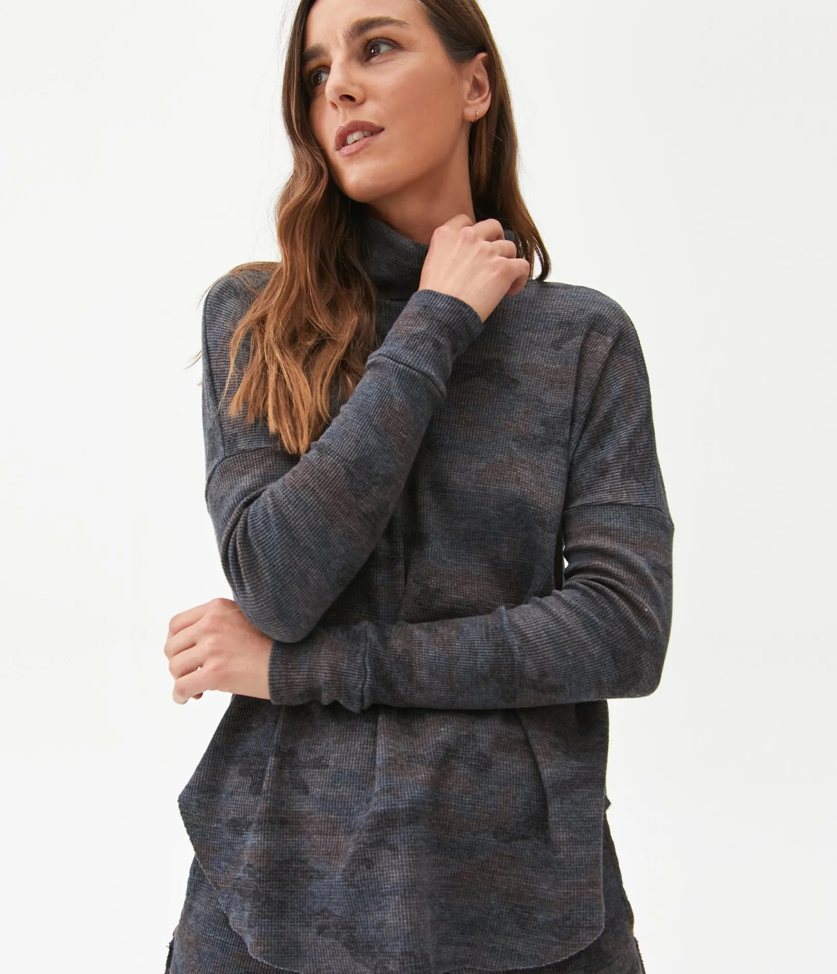 marcy_camo_tunic_8.webp Michael Stars Marcy Camo Tunic- T-Shirts | Loungewear