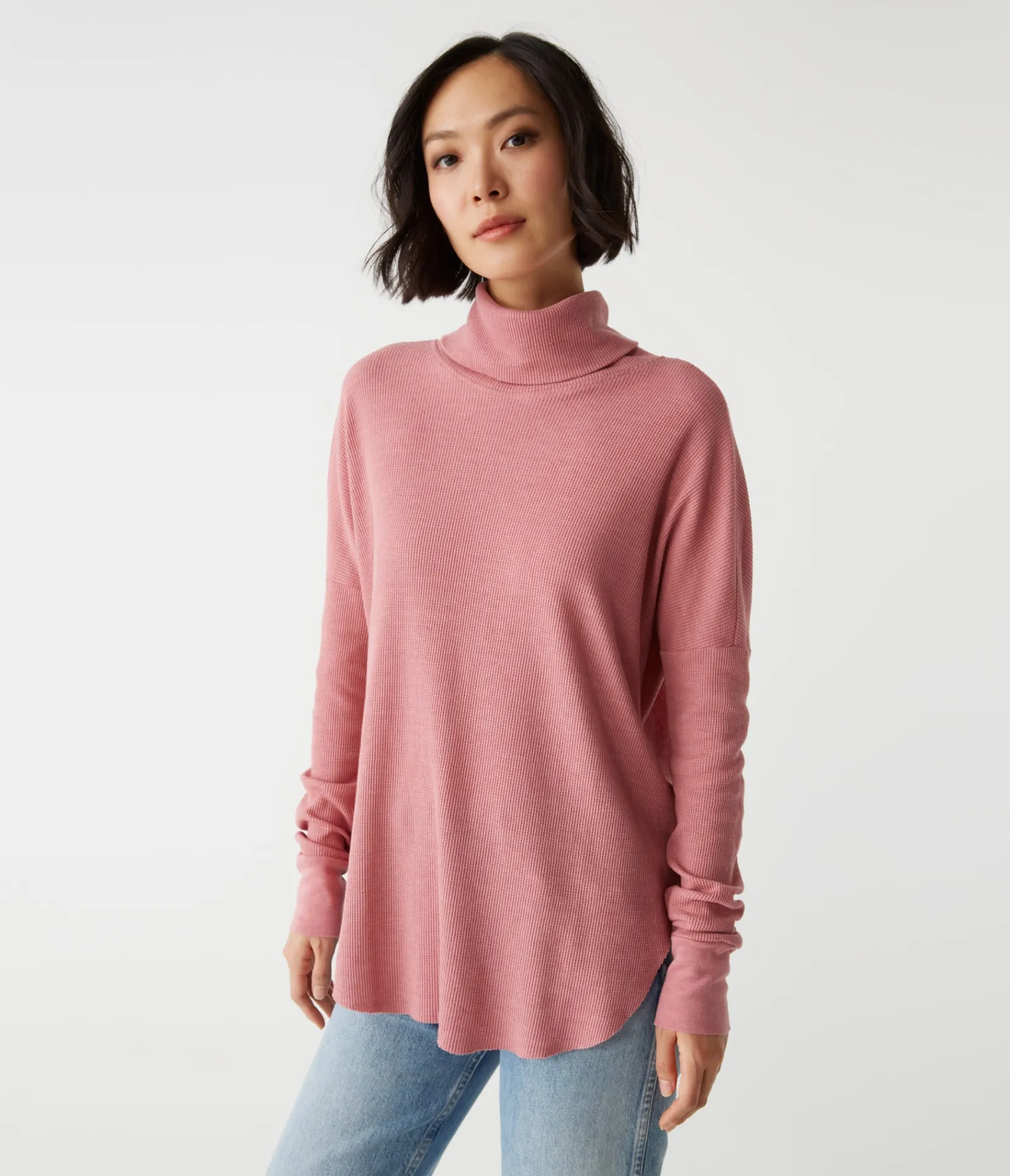 marcy_thermal_tunic_0.webp Michael Stars Marcy Thermal Tunic- T-Shirts | Loungewear