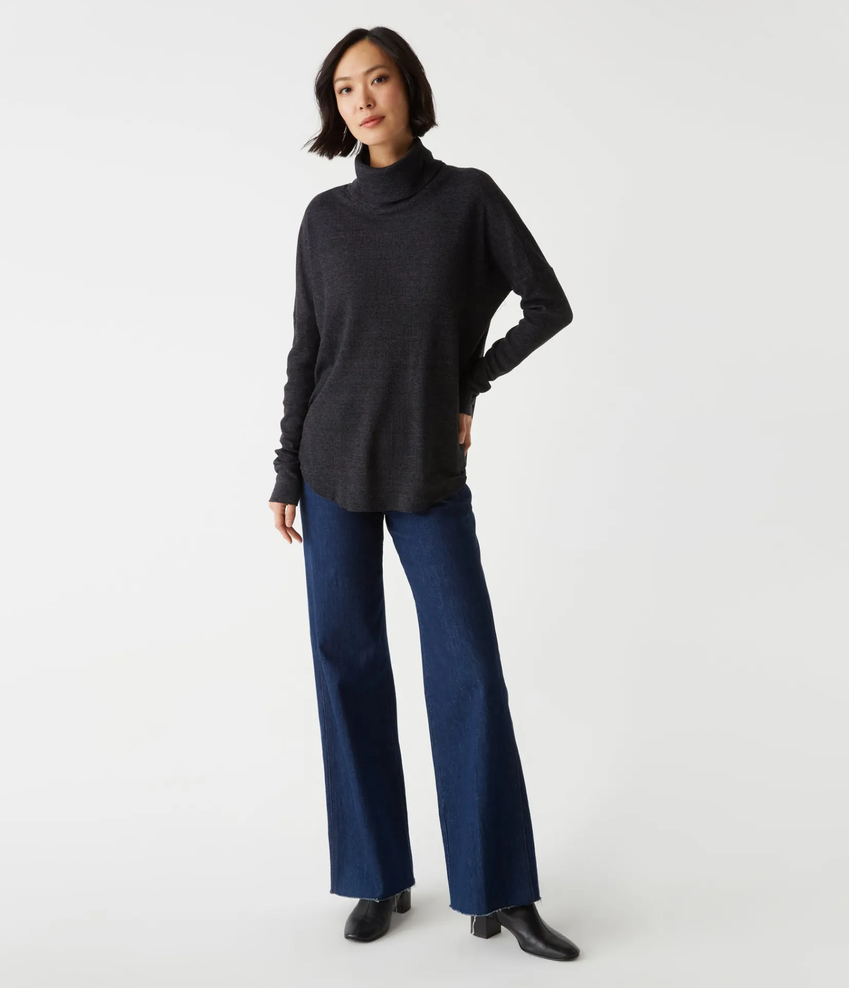 marcy_thermal_tunic_10.webp Michael Stars Marcy Thermal Tunic- T-Shirts | Loungewear