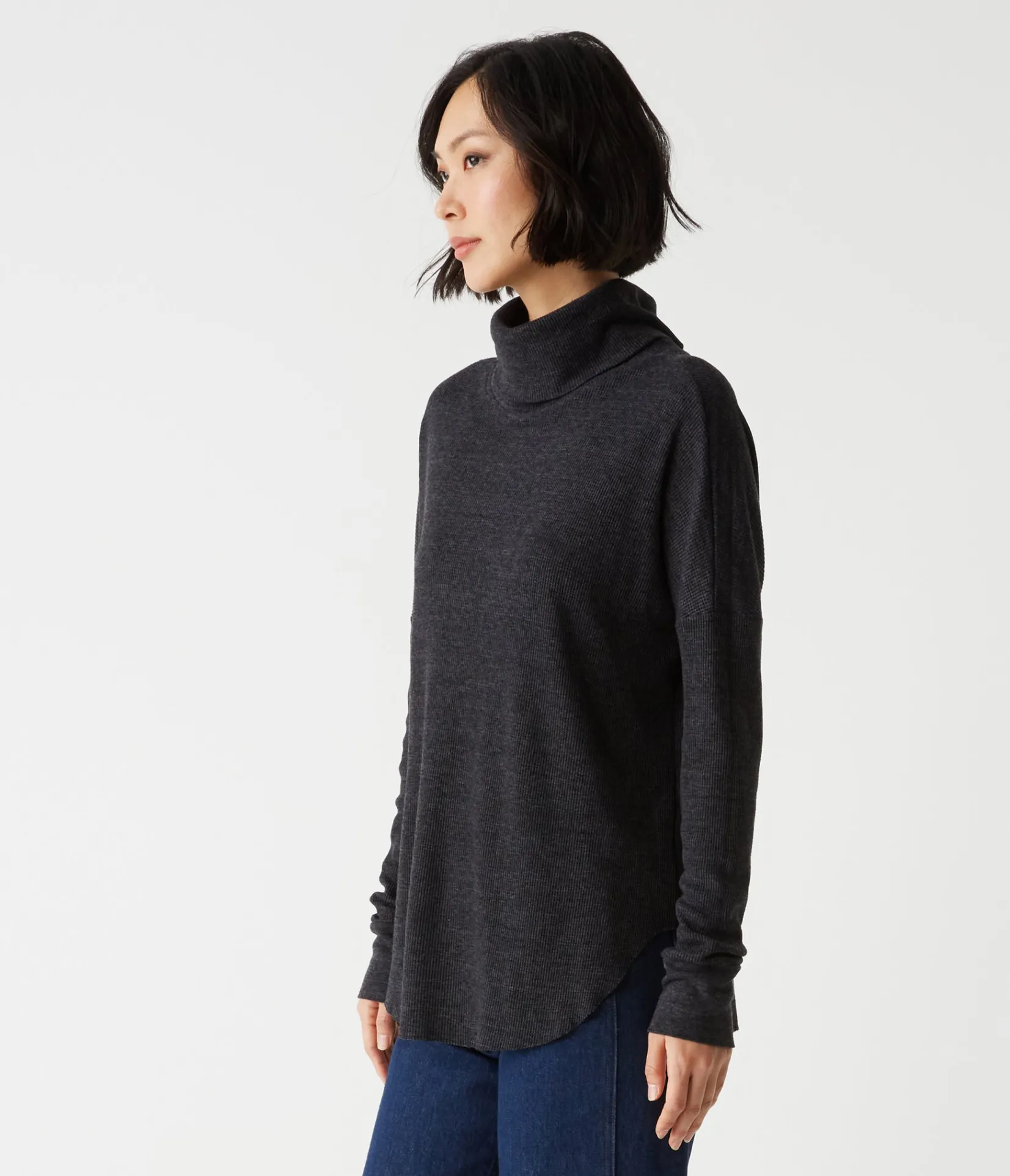 marcy_thermal_tunic_11.webp Michael Stars Marcy Thermal Tunic- T-Shirts | Loungewear