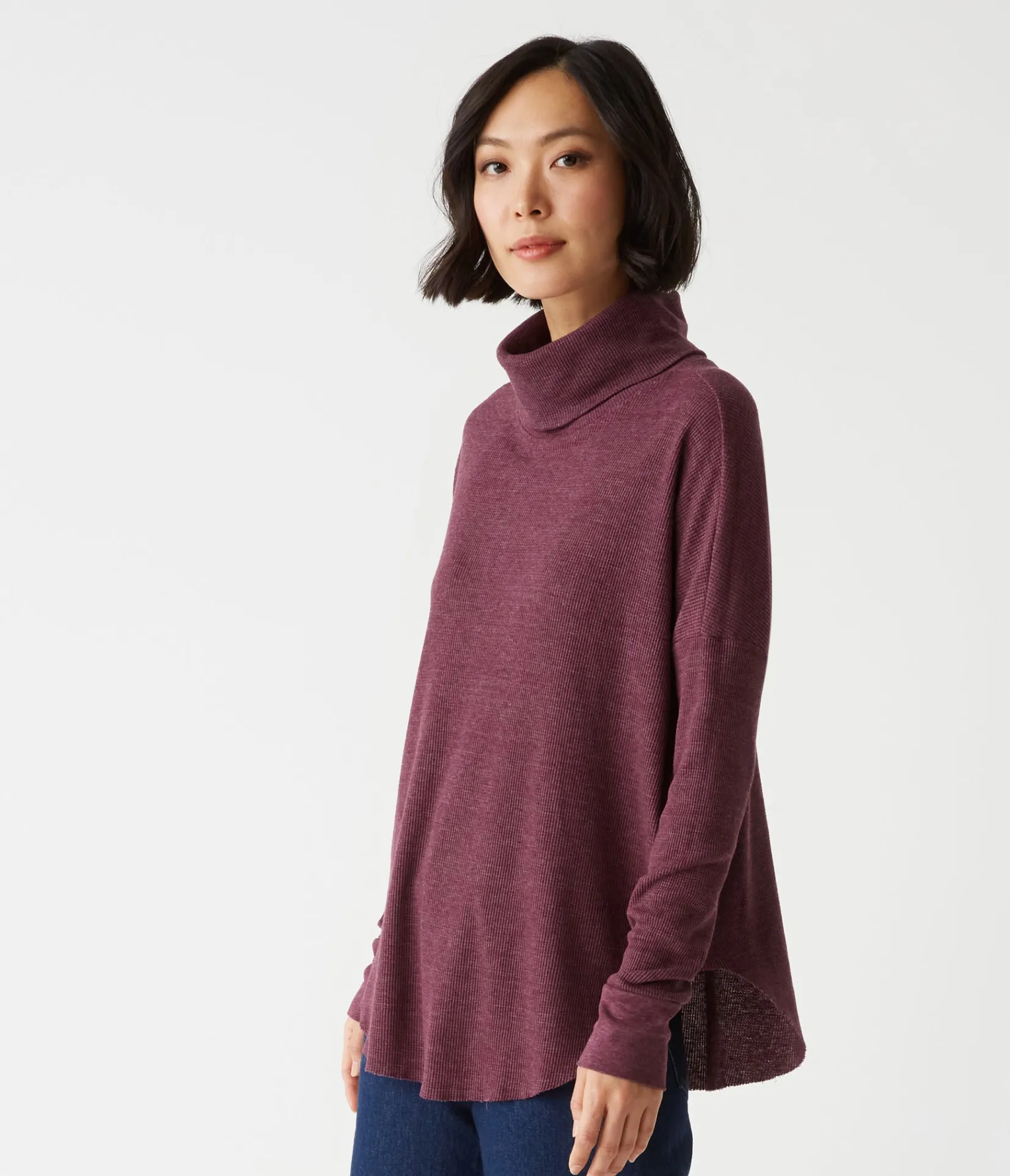 marcy_thermal_tunic_14.webp Michael Stars Marcy Thermal Tunic- T-Shirts | Loungewear