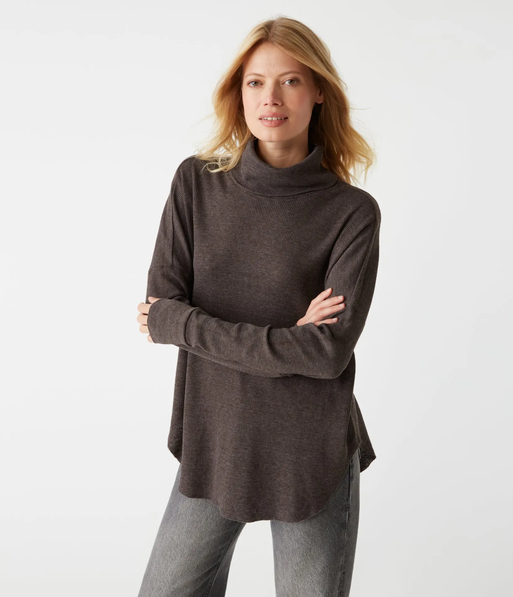 marcy_thermal_tunic_16.webp Michael Stars Marcy Thermal Tunic- T-Shirts | Loungewear