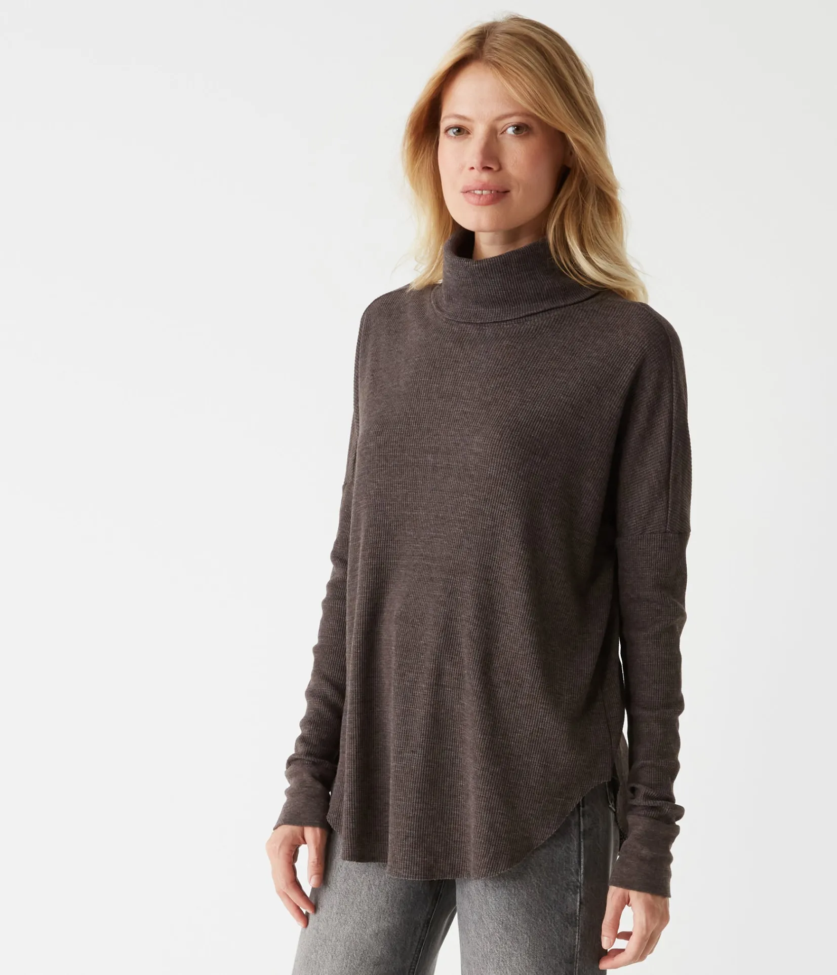 marcy_thermal_tunic_18.webp Michael Stars Marcy Thermal Tunic- T-Shirts | Loungewear