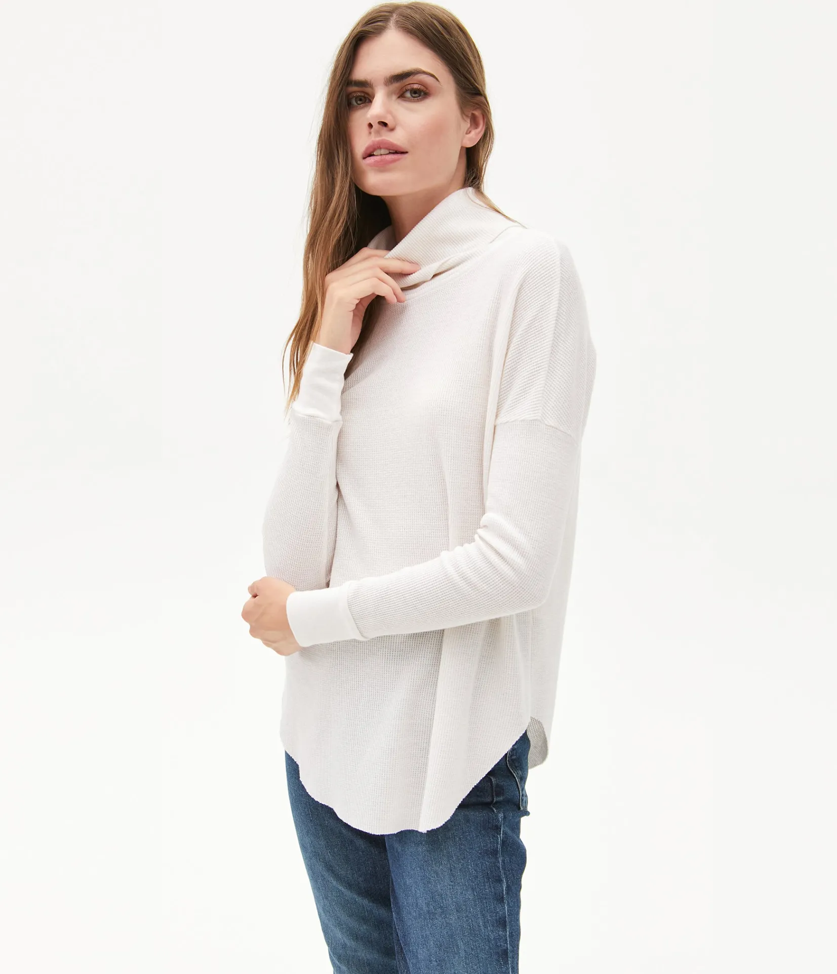 marcy_thermal_tunic_20.webp Michael Stars Marcy Thermal Tunic- T-Shirts | Loungewear