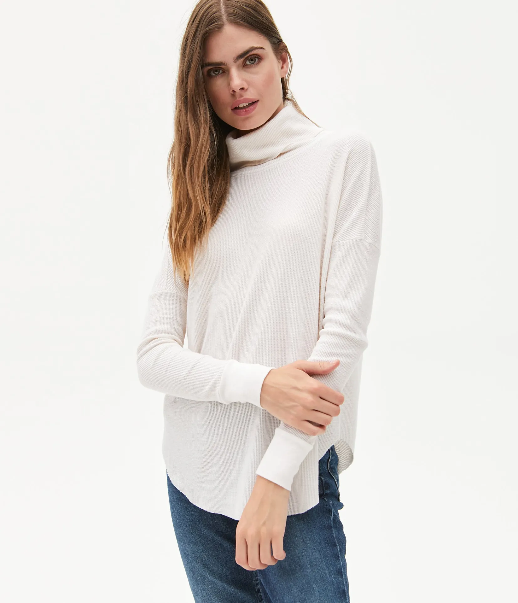 marcy_thermal_tunic_21.webp Michael Stars Marcy Thermal Tunic- T-Shirts | Loungewear
