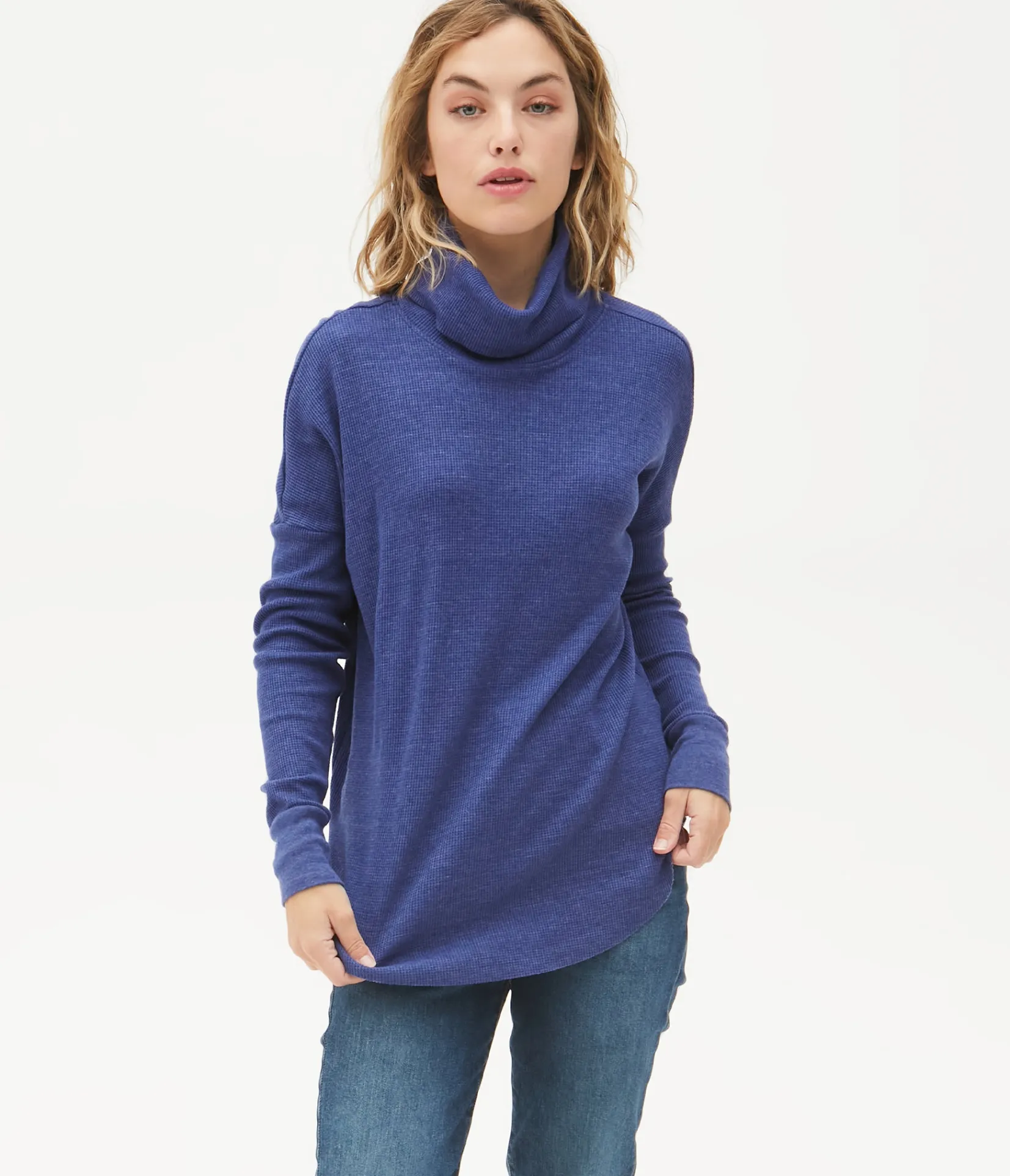 marcy_thermal_tunic_27.webp Michael Stars Marcy Thermal Tunic- T-Shirts | Loungewear