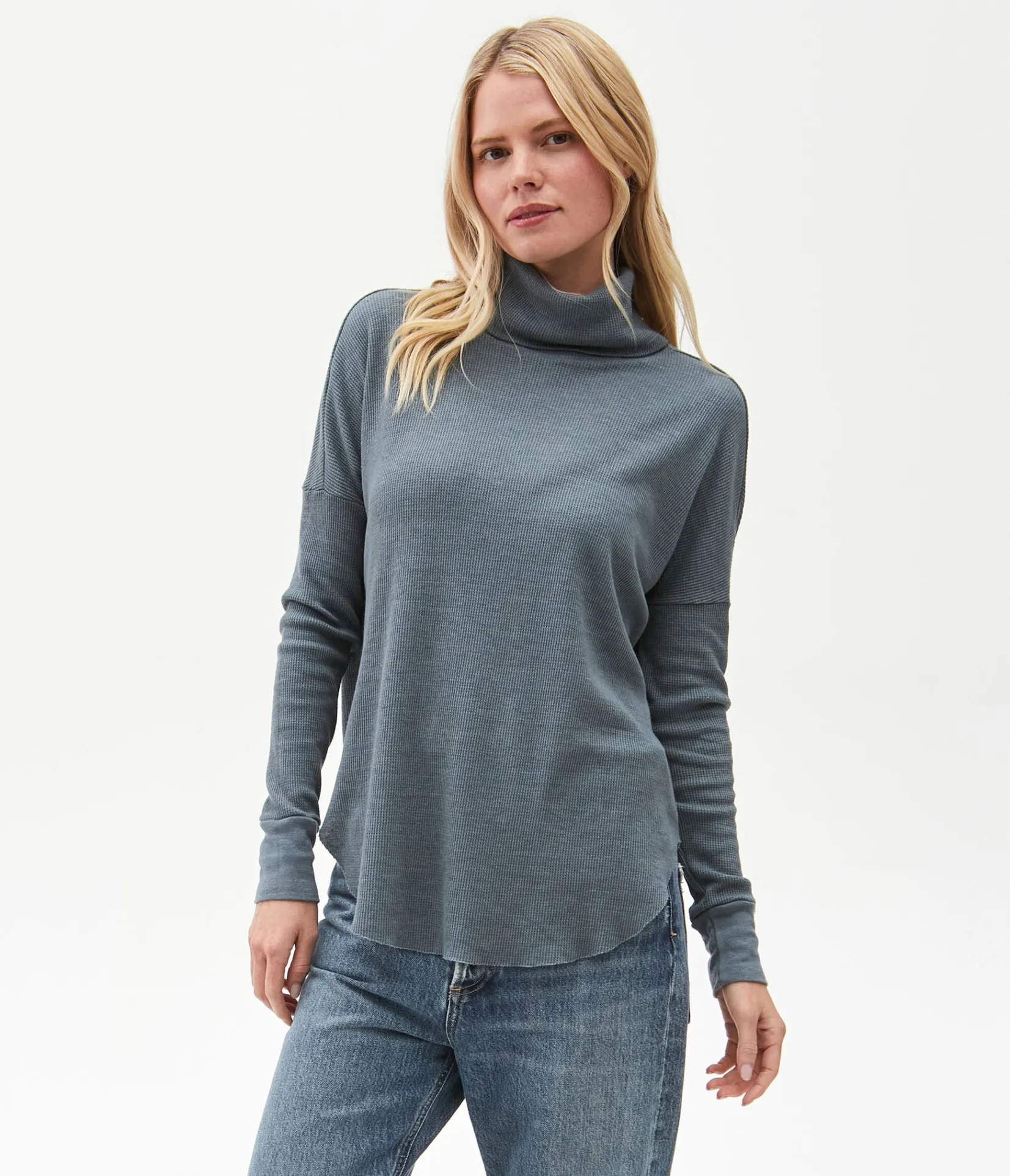marcy_thermal_tunic_46.webp Michael Stars Marcy Thermal Tunic- T-Shirts | Loungewear