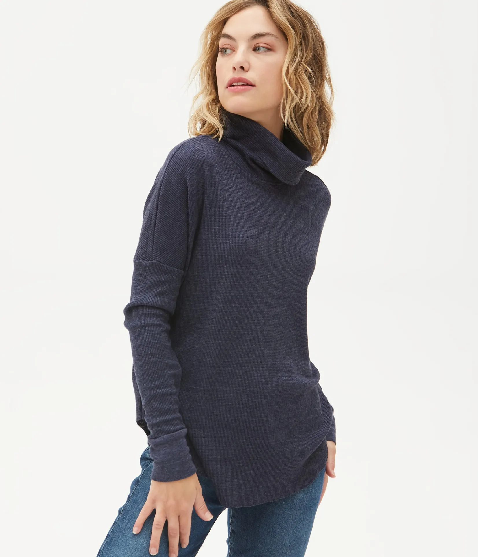 marcy_thermal_tunic_50.webp Michael Stars Marcy Thermal Tunic- T-Shirts | Loungewear