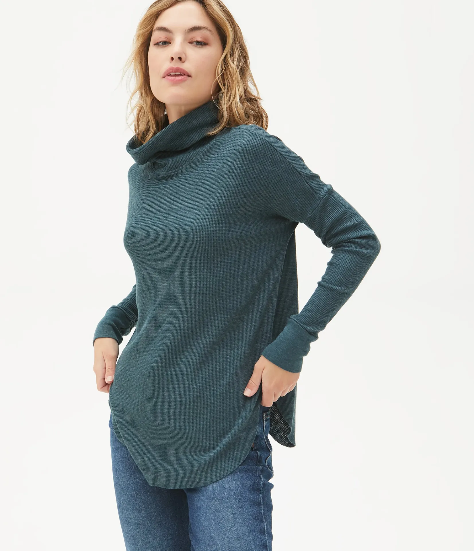 marcy_thermal_tunic_52.webp Michael Stars Marcy Thermal Tunic- T-Shirts | Loungewear