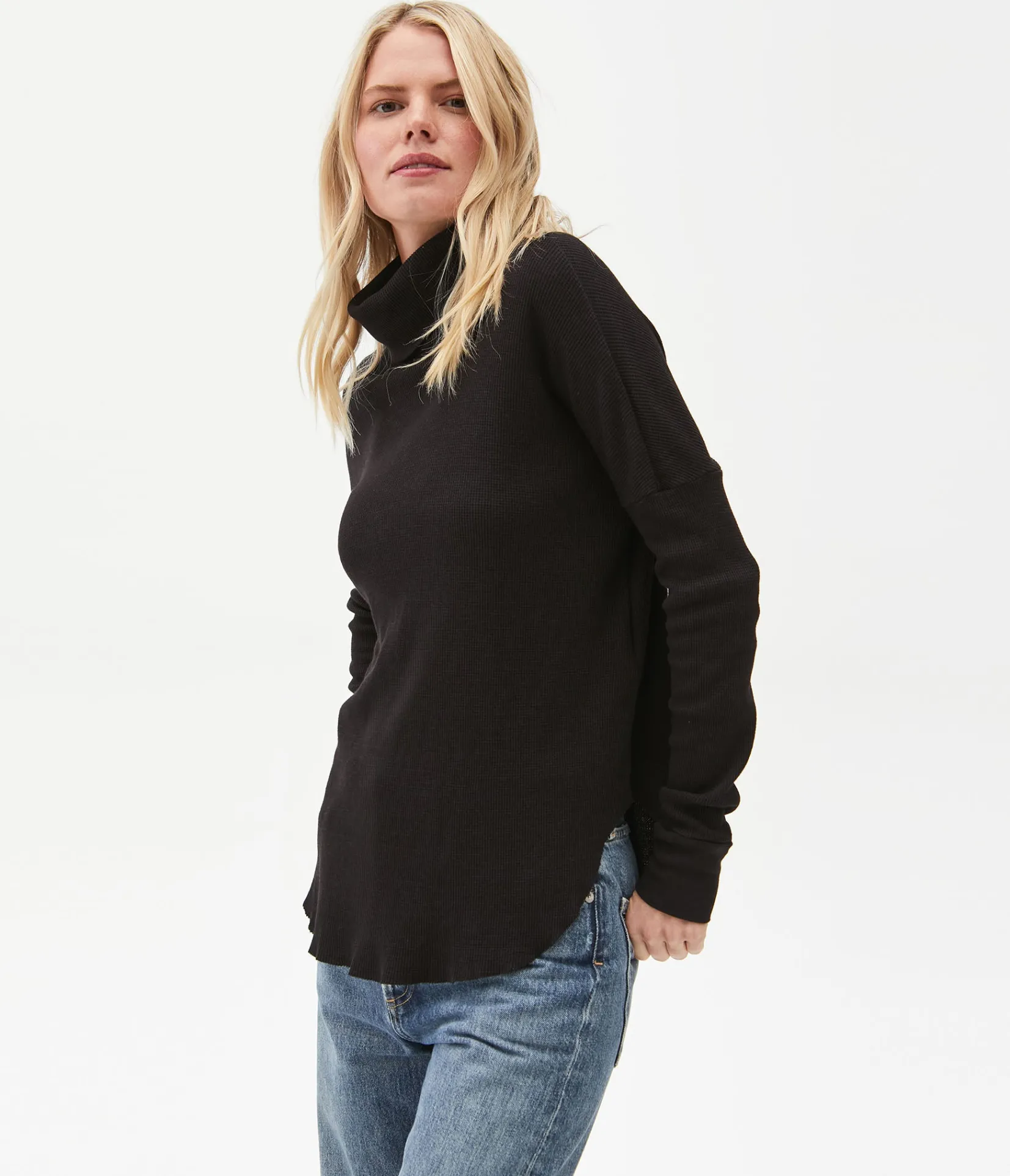 marcy_thermal_tunic_62.webp Michael Stars Marcy Thermal Tunic- T-Shirts | Loungewear