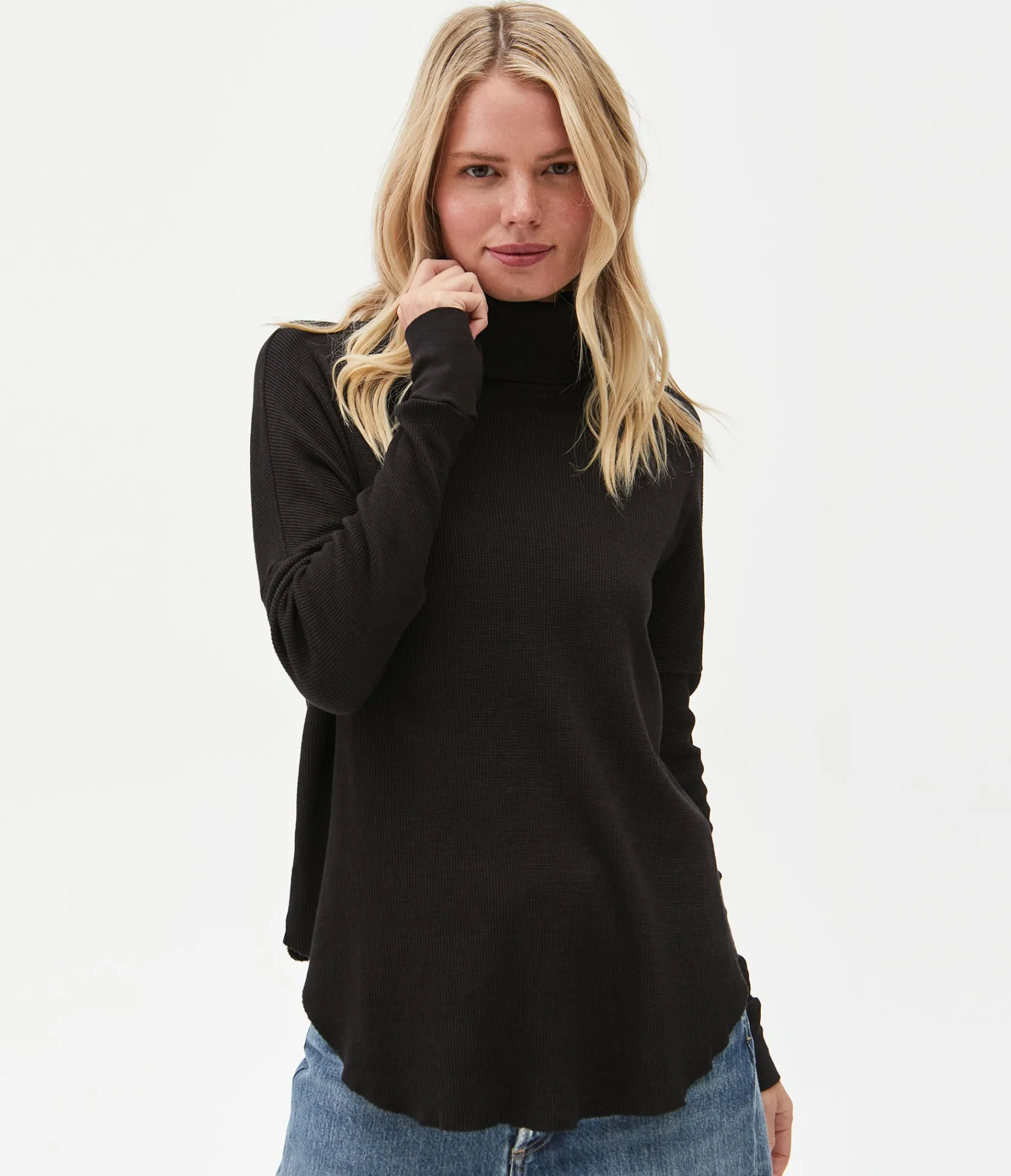 marcy_thermal_tunic_63.webp Michael Stars Marcy Thermal Tunic- T-Shirts | Loungewear