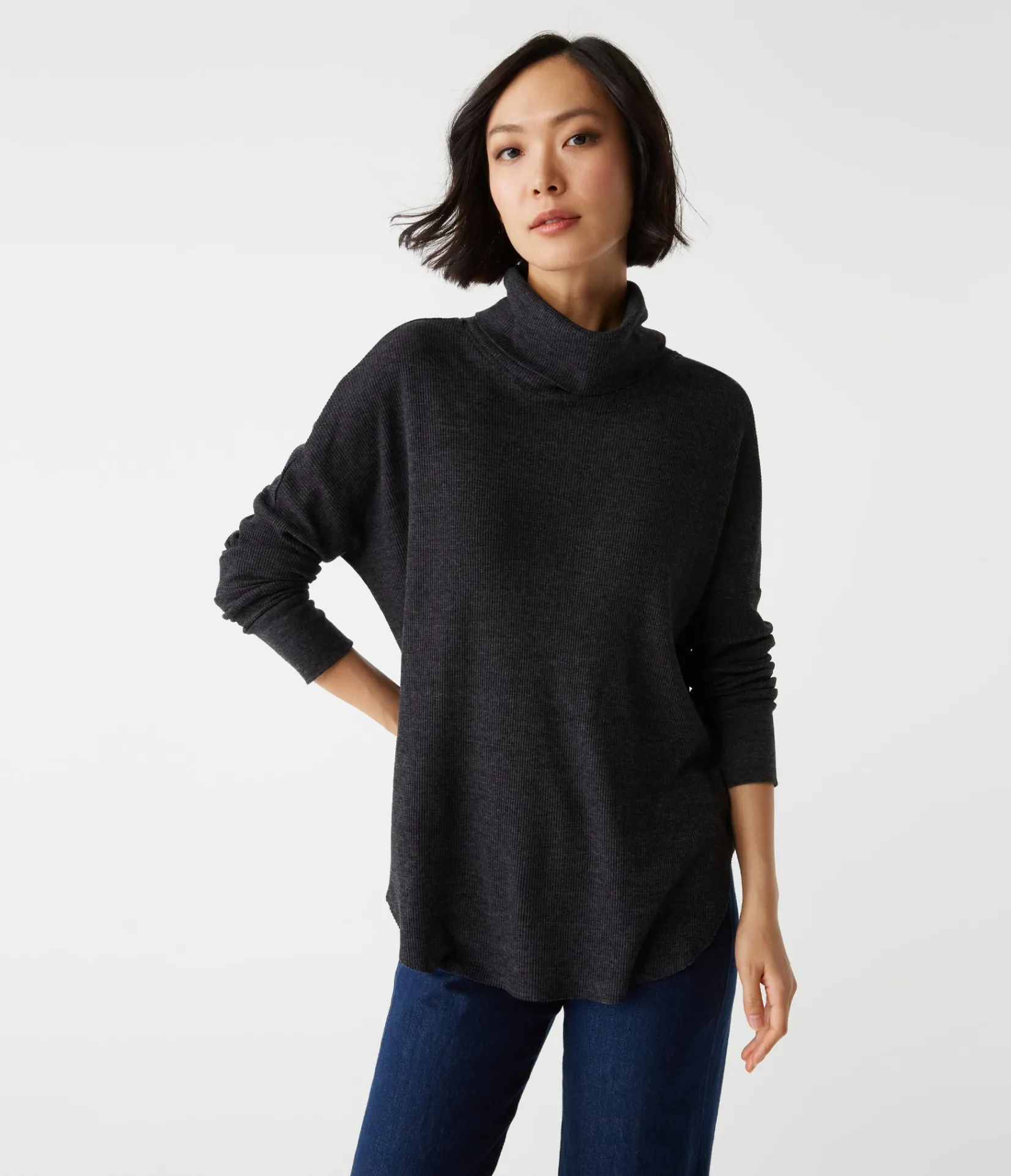 marcy_thermal_tunic_9.webp Michael Stars Marcy Thermal Tunic- T-Shirts | Loungewear