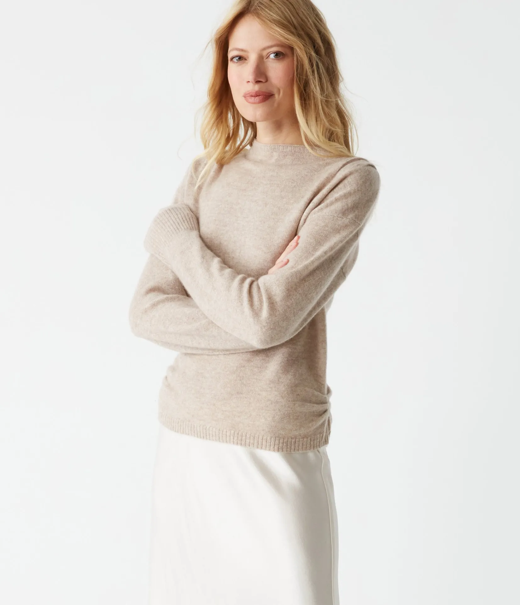 maude_mock_neck_cashmere_sweater_14.webp Michael Stars Maude Mock Neck Cashmere Sweater- Sweaters & Cardigans