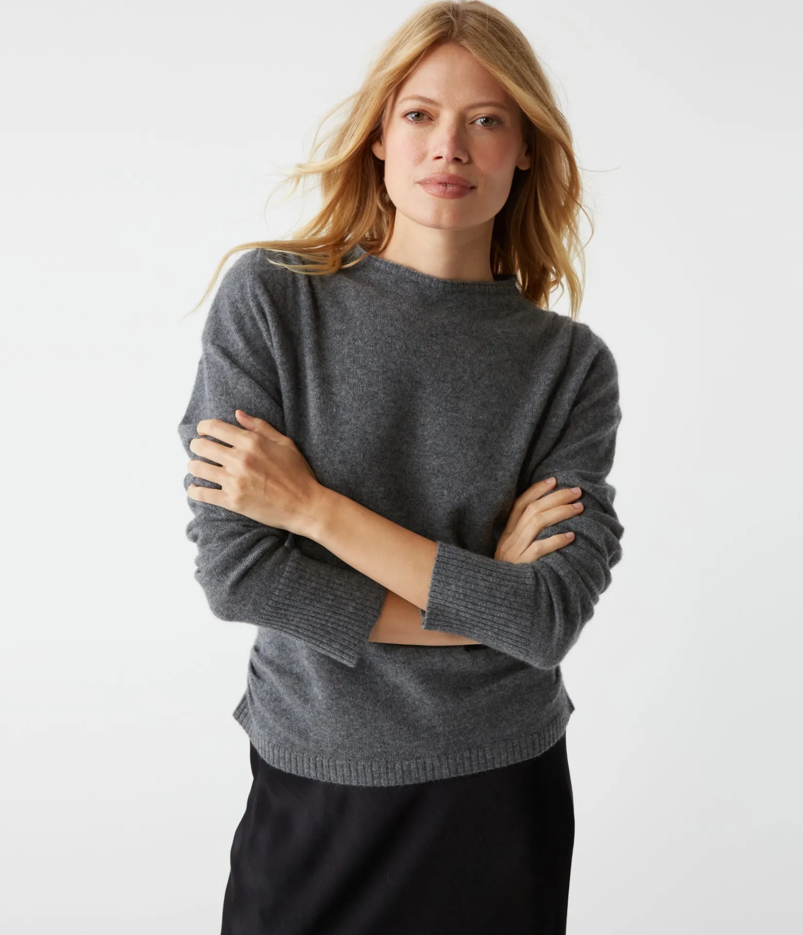 maude_mock_neck_cashmere_sweater_4.webp Michael Stars Maude Mock Neck Cashmere Sweater- Sweaters & Cardigans